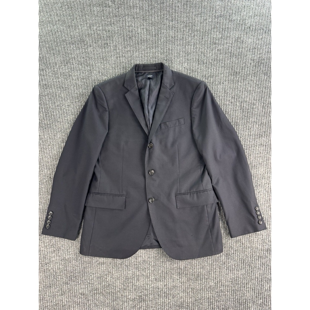 J Crew Ludlow Blazer 38S Blue Wool Loro Piana Italy Slim Designer Luxury Sport